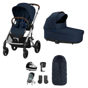 Cybex Balios S Lux Essential Bundle - Silver/Ocean Blue