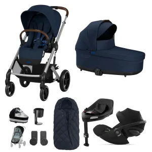 Cybex Balios S Lux Luxury Bundle - Silver/Ocean Blue