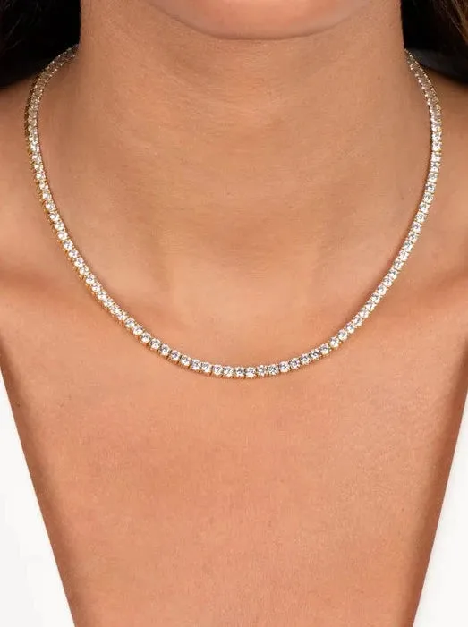 CZ Simple Tennis Necklace