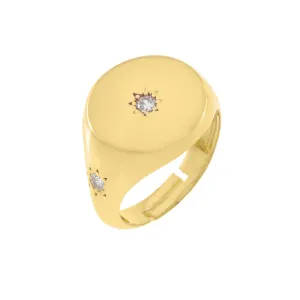 CZ Starburst Ring