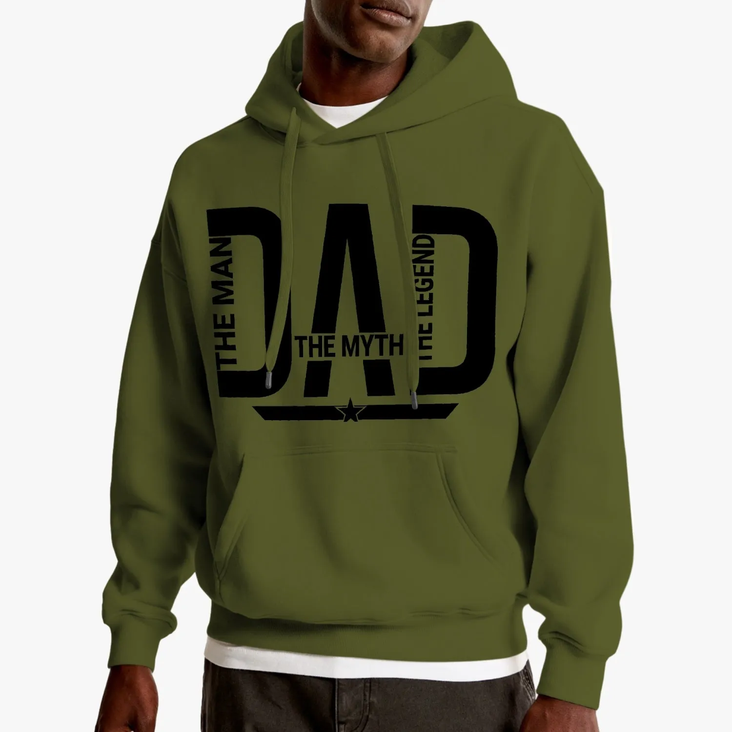 DAD the man the myth the legend Unisex Fleece Hoodie
