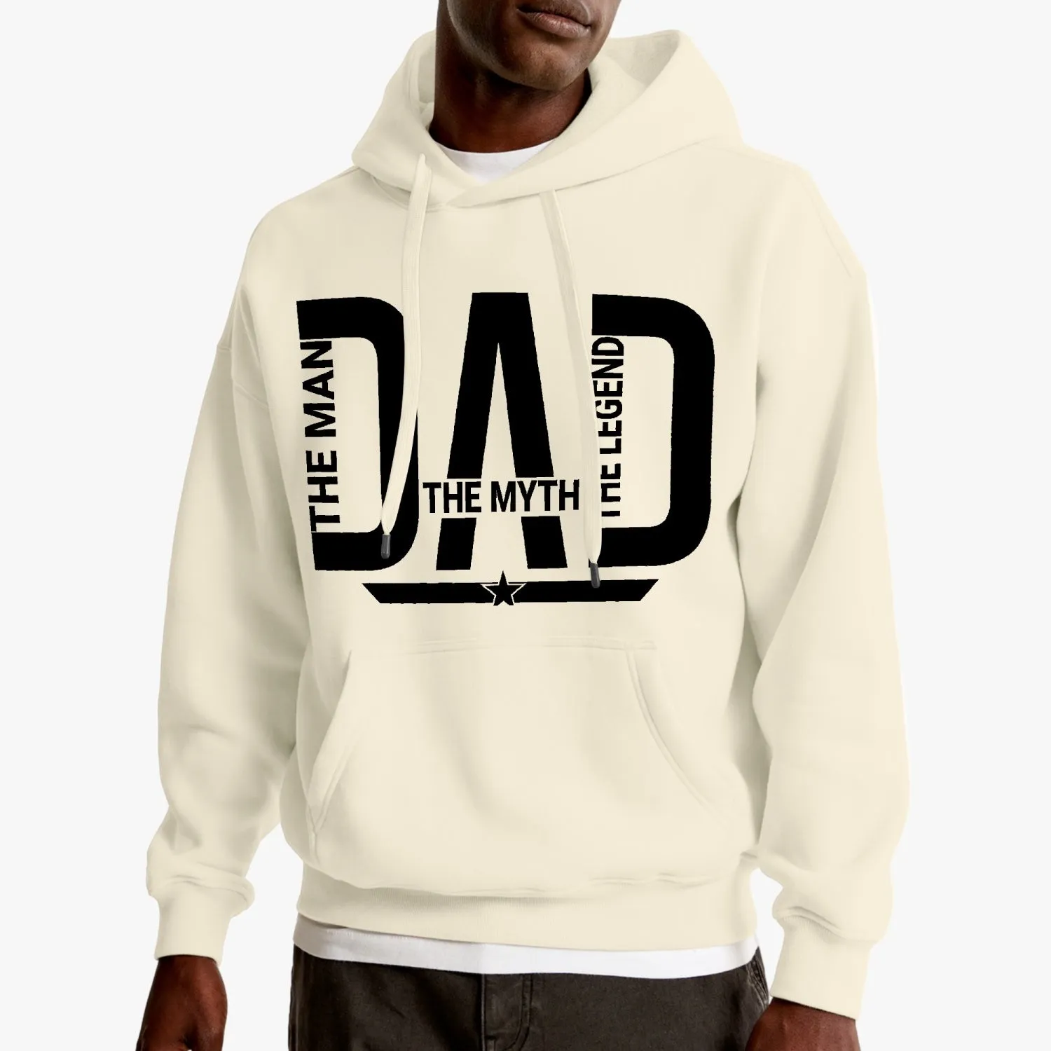 DAD the man the myth the legend Unisex Fleece Hoodie