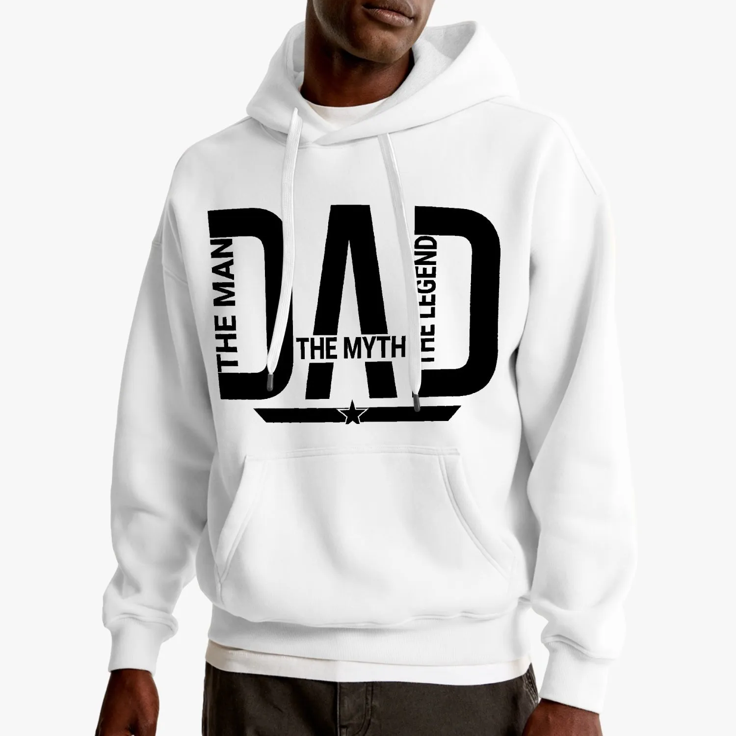 DAD the man the myth the legend Unisex Fleece Hoodie