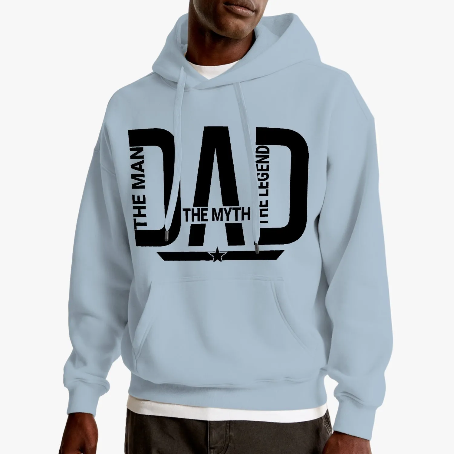 DAD the man the myth the legend Unisex Fleece Hoodie