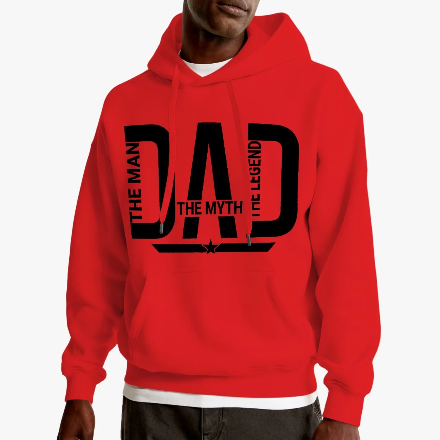DAD the man the myth the legend Unisex Fleece Hoodie