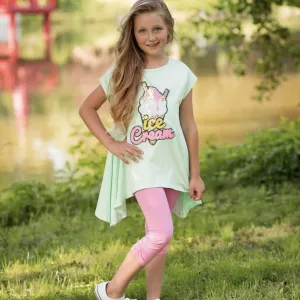 DAGA - Ice cream Leggings Set - Mint