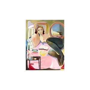 Danielle Orchard, My Bed, 2021; Hand-Embellished, Signed, and Numbered Limited Edition Print