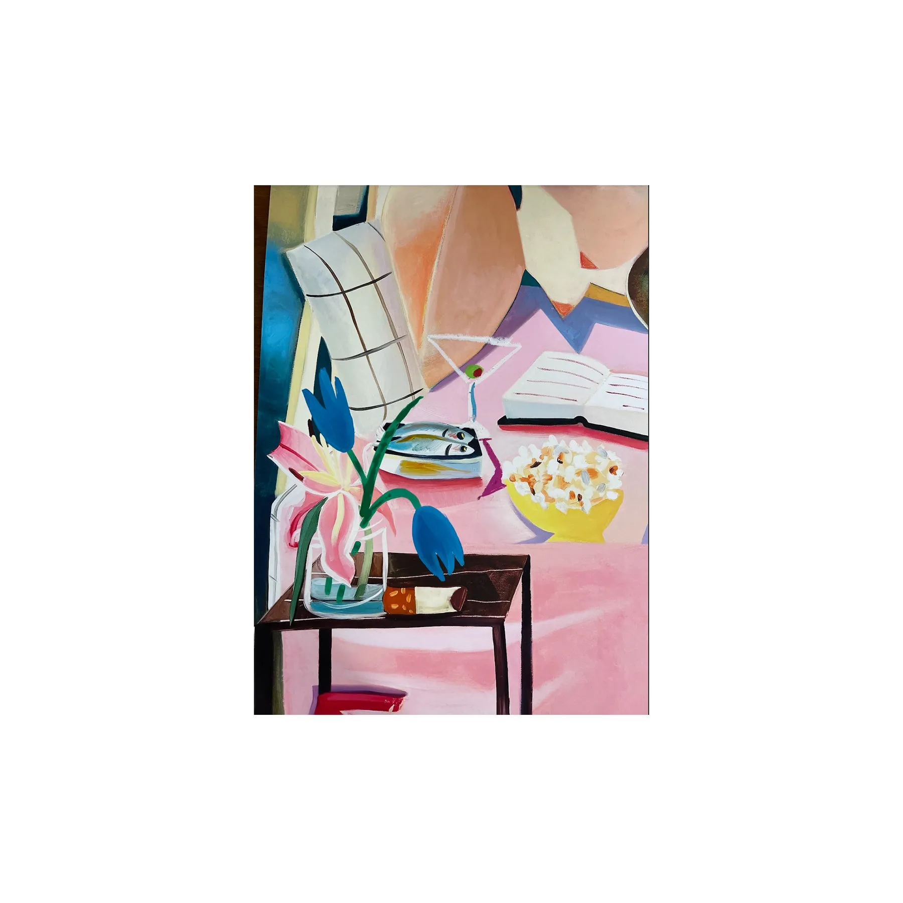 Danielle Orchard, My Bed, 2021; Hand-Embellished, Signed, and Numbered Limited Edition Print