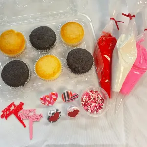 Decorate Your Own Valentine Cupcakes