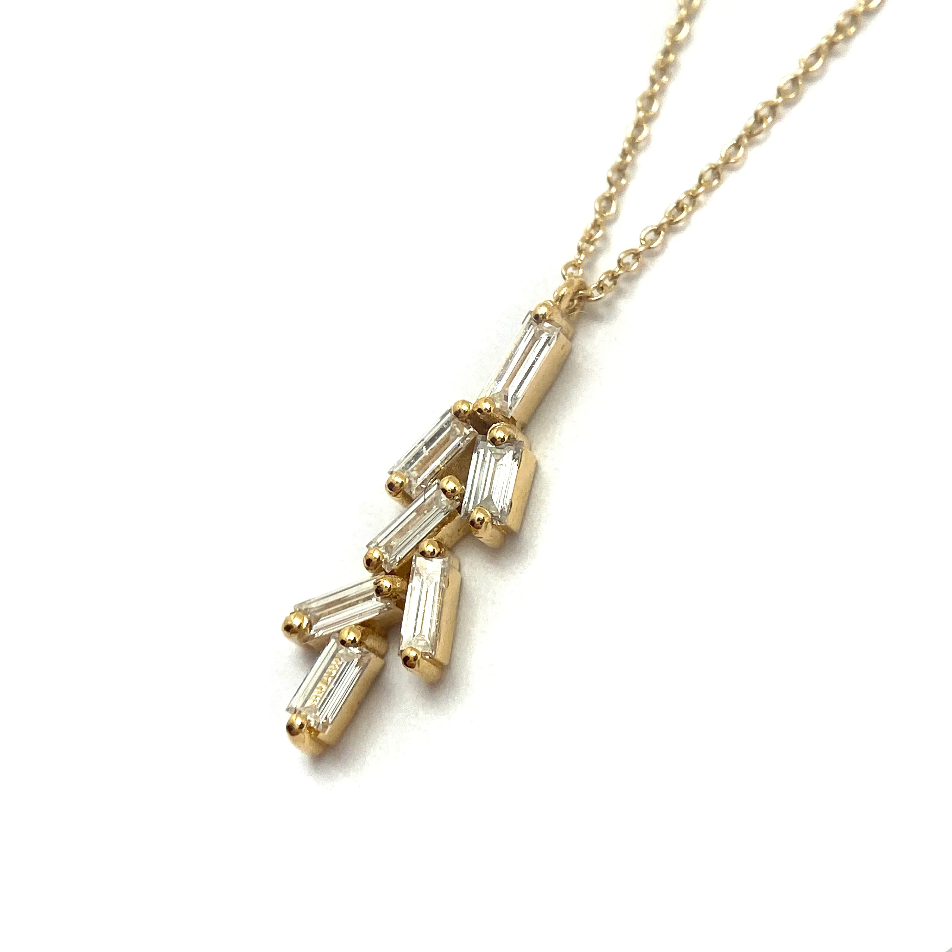 Diagonal Diamond Necklace