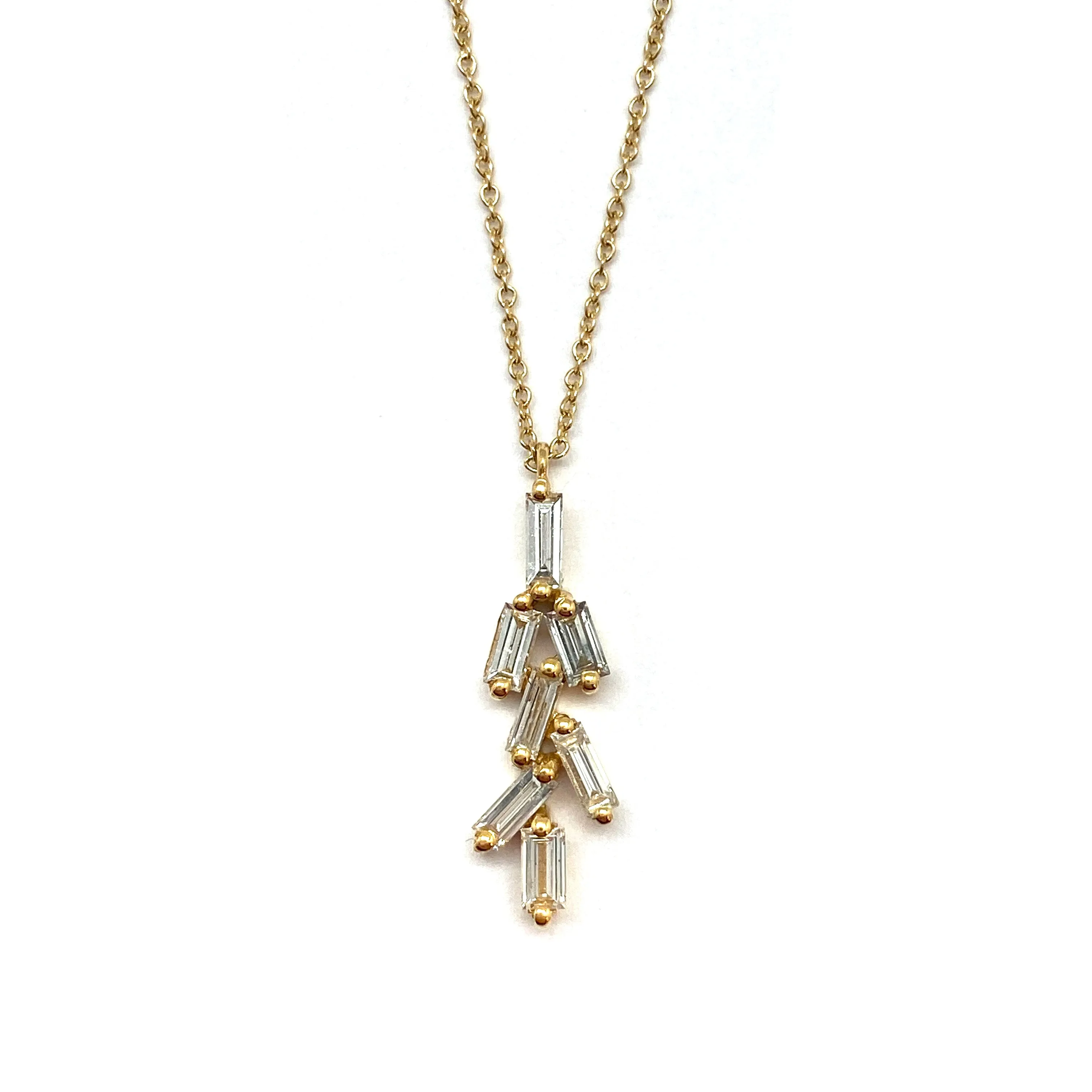 Diagonal Diamond Necklace