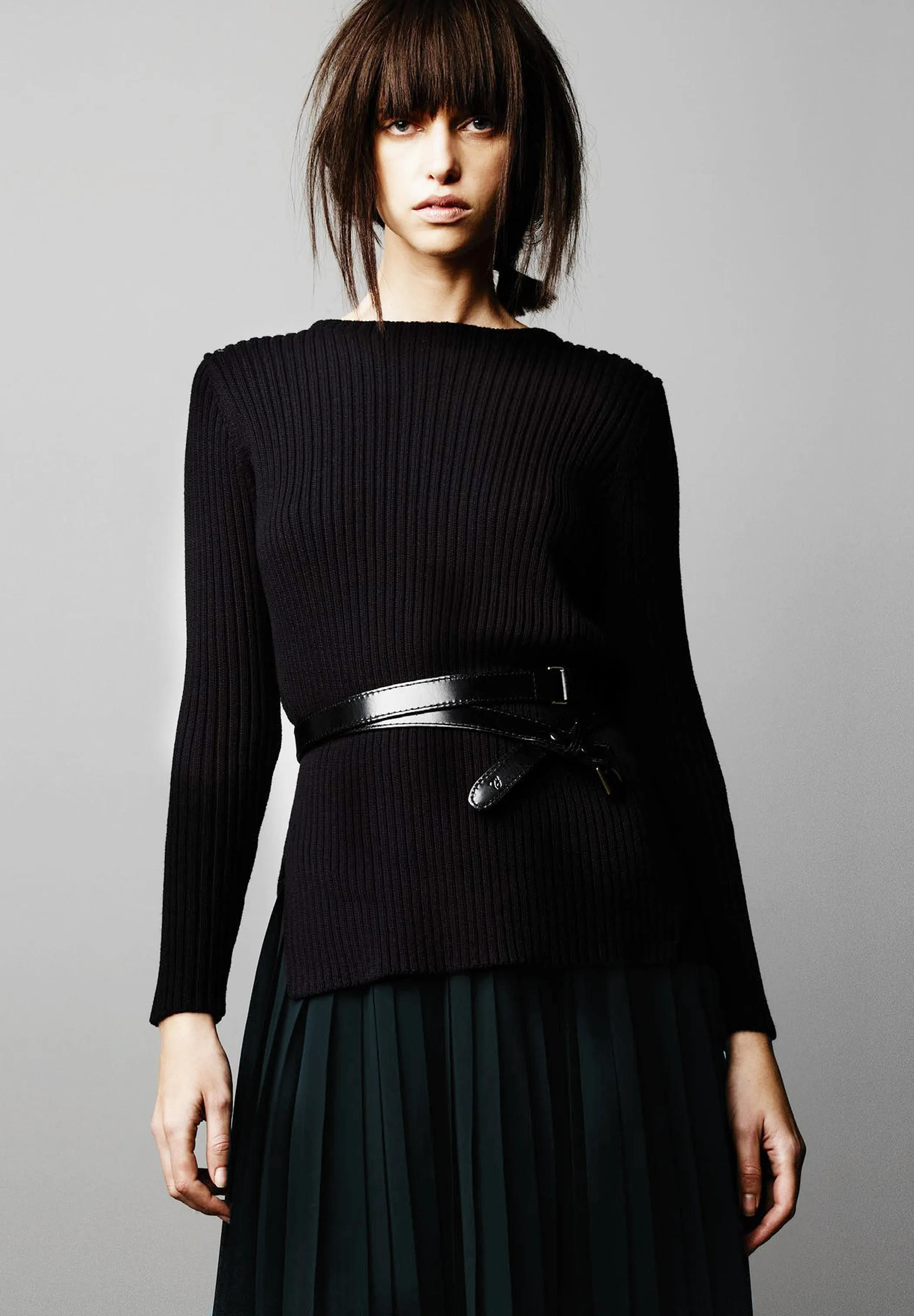 Diagonal Hem Sweater