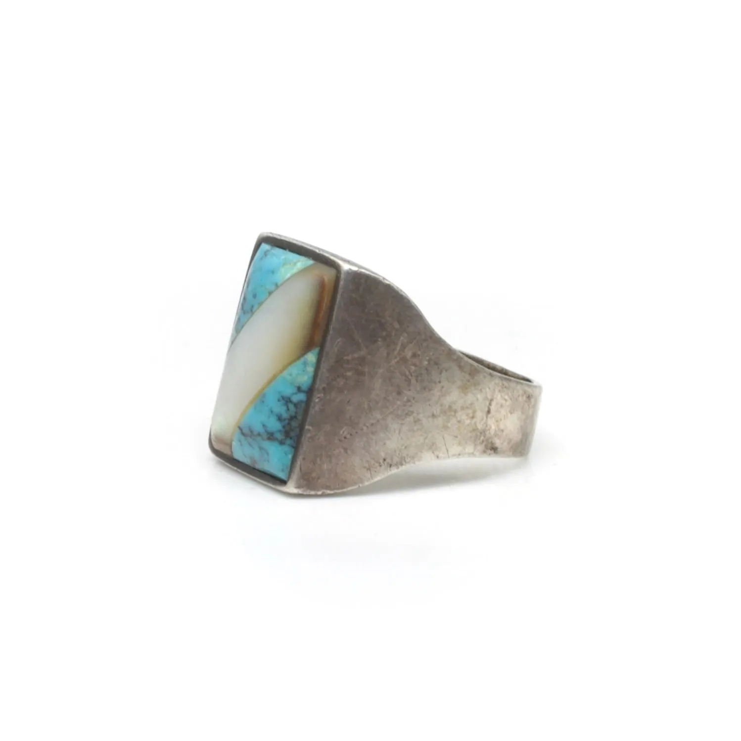 Diagonal Inlay Ring - 10.5