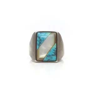 Diagonal Inlay Ring - 10.5