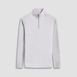 Diagonal Pinstripe Quarter-Zip Pullover