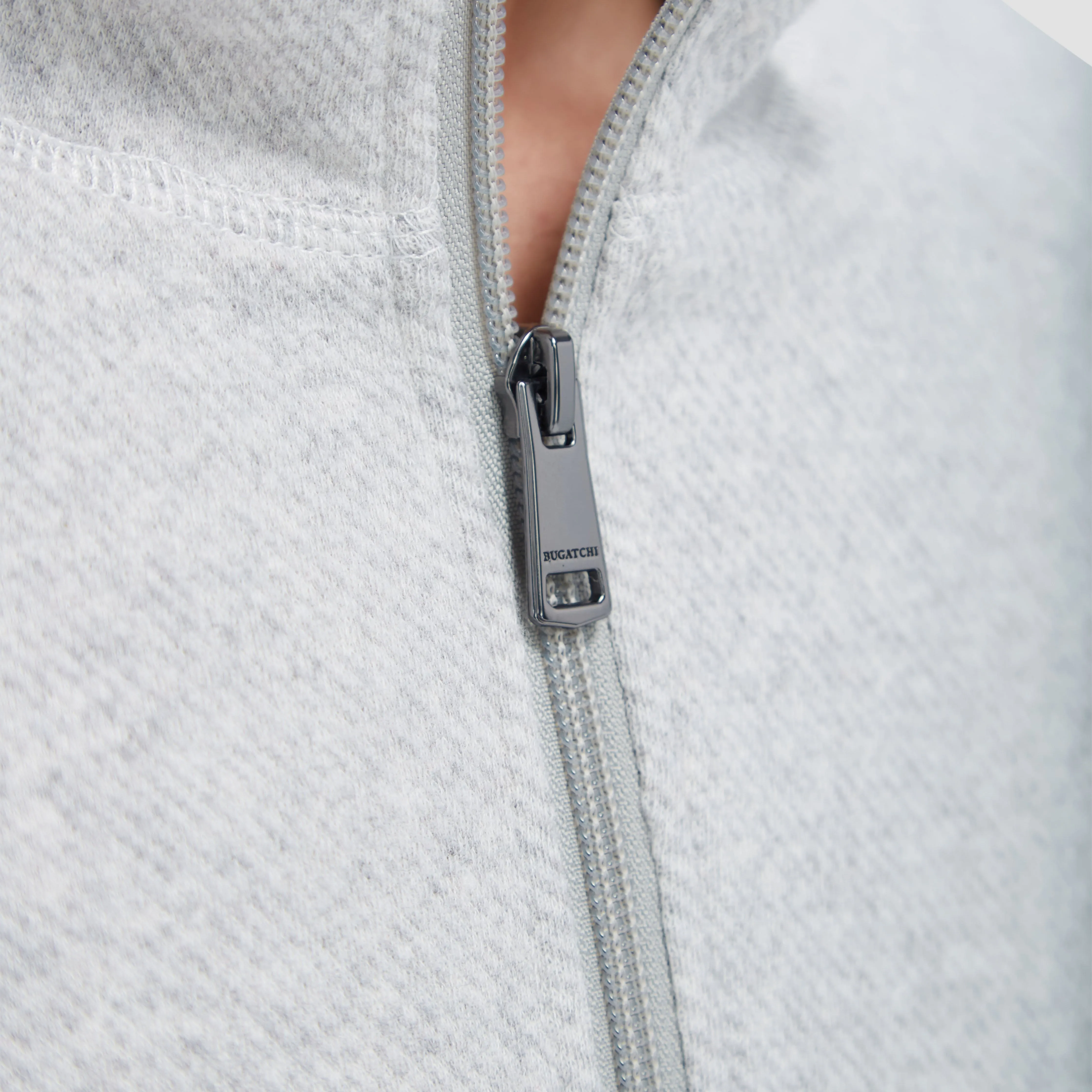 Diagonal Pinstripe Quarter-Zip Pullover