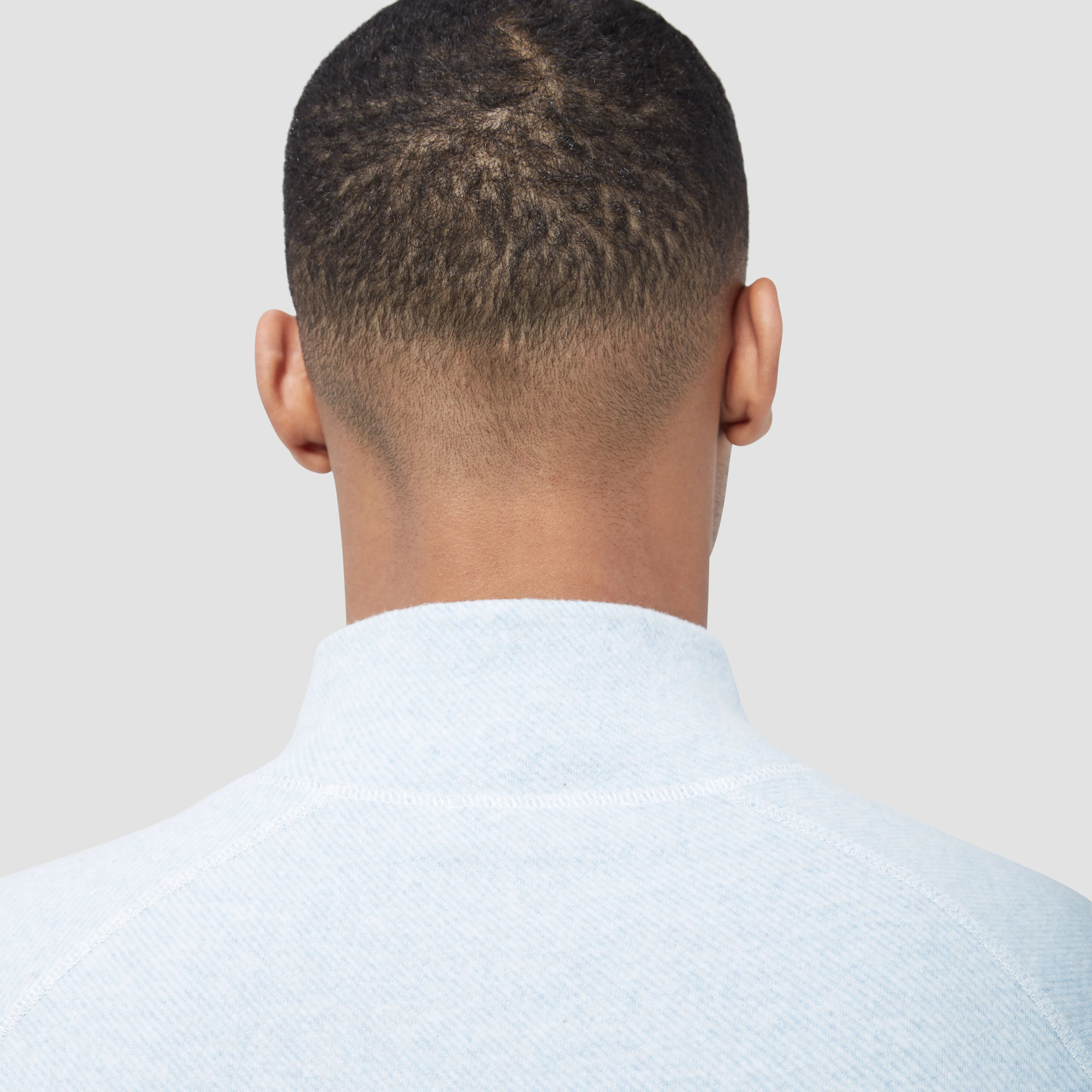 Diagonal Pinstripe Quarter-Zip Pullover