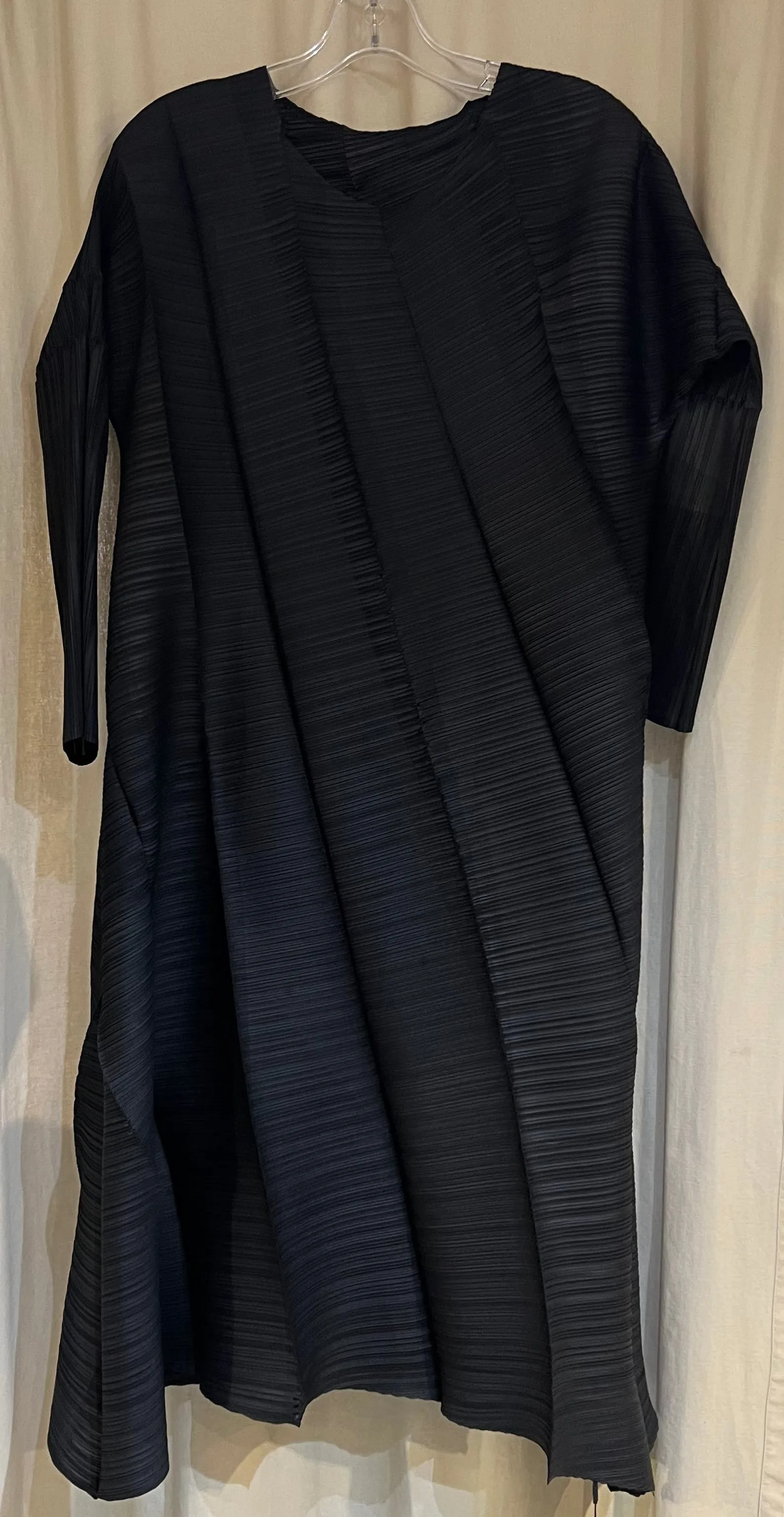 Diagonal Pleats Dress