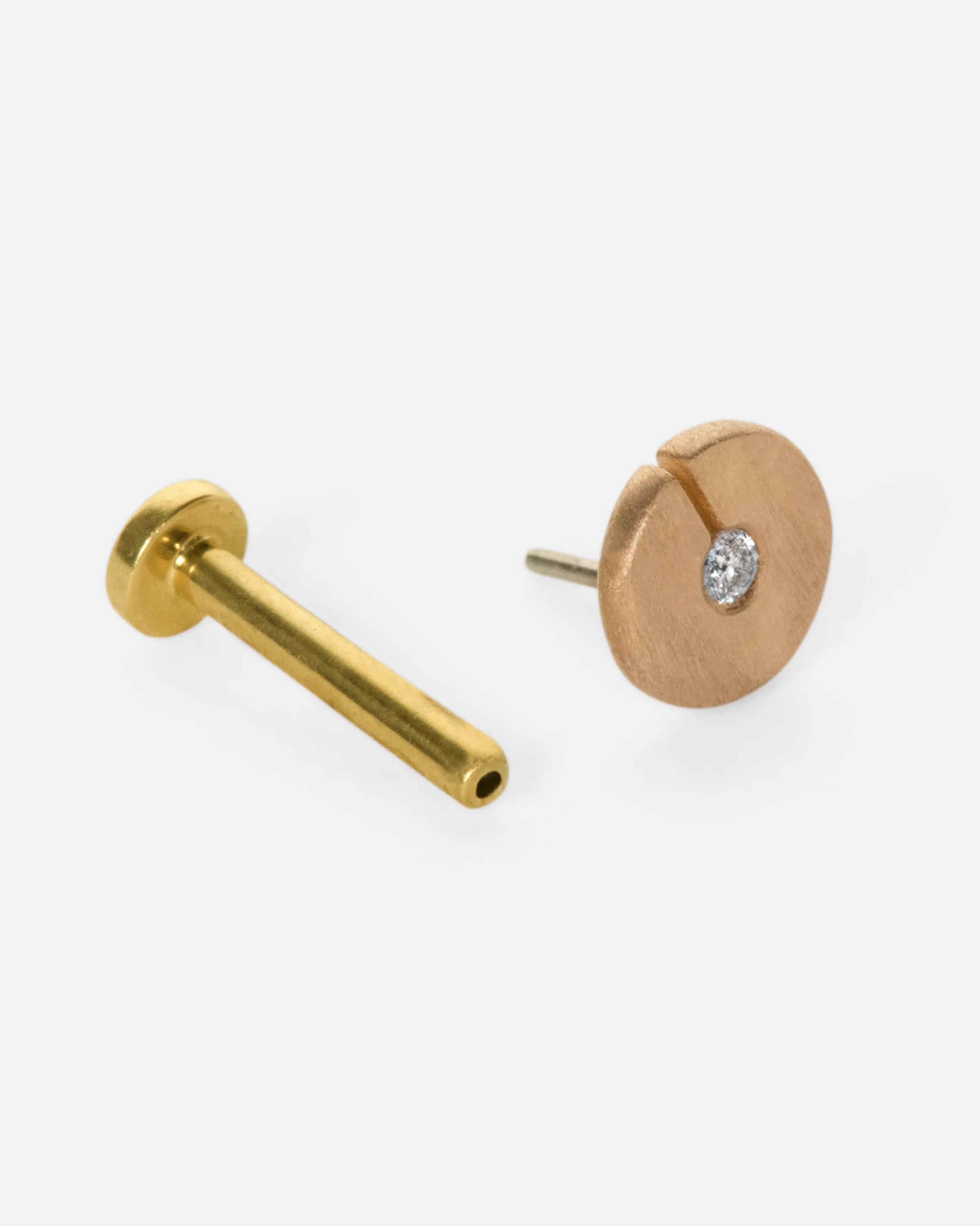 Diamond Celah Threadless Earring