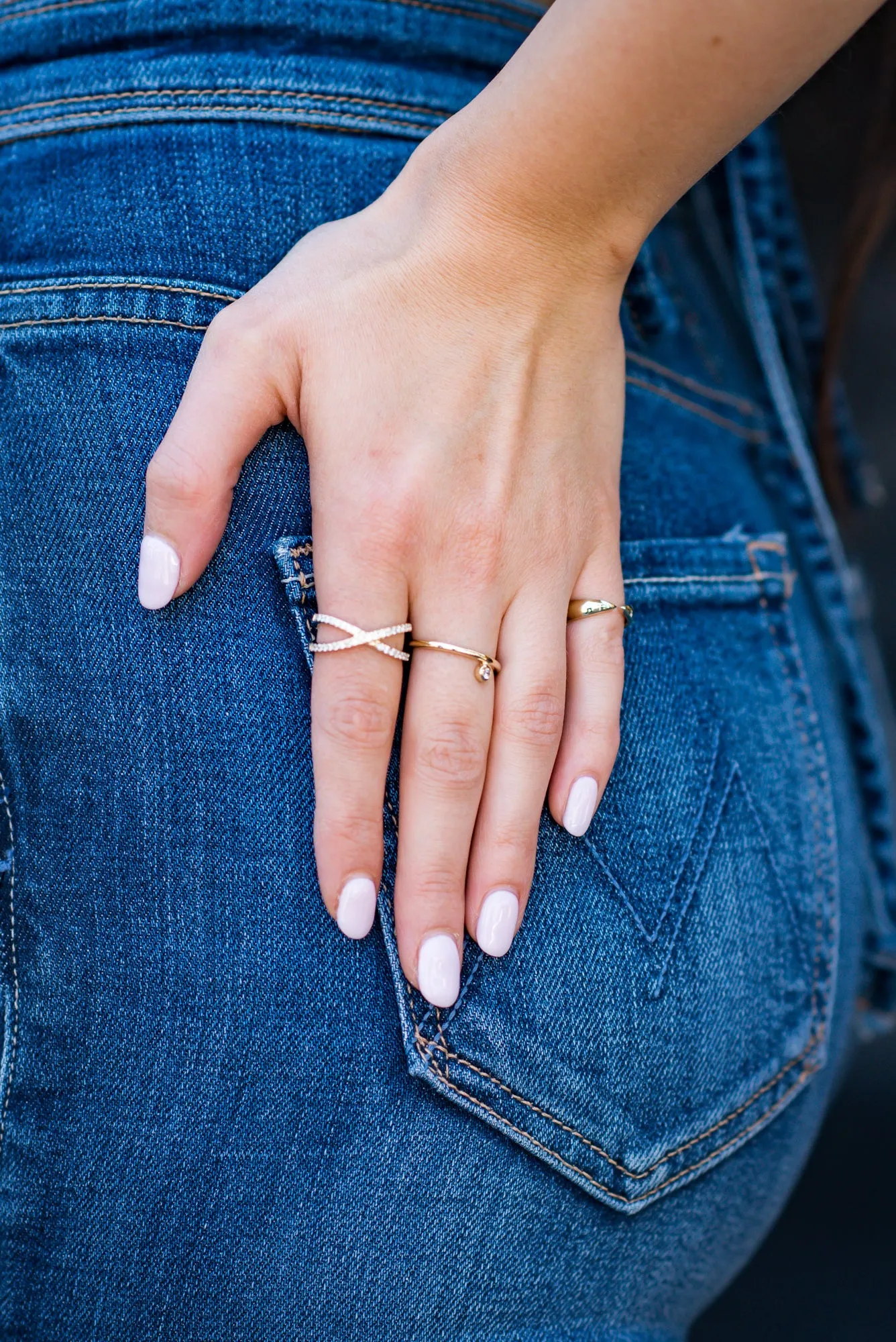 DIAMOND X RING
