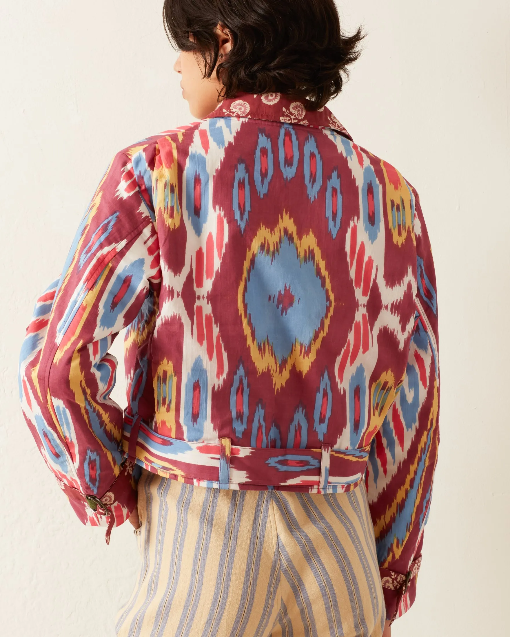 Domino Grape Ikat Jacket