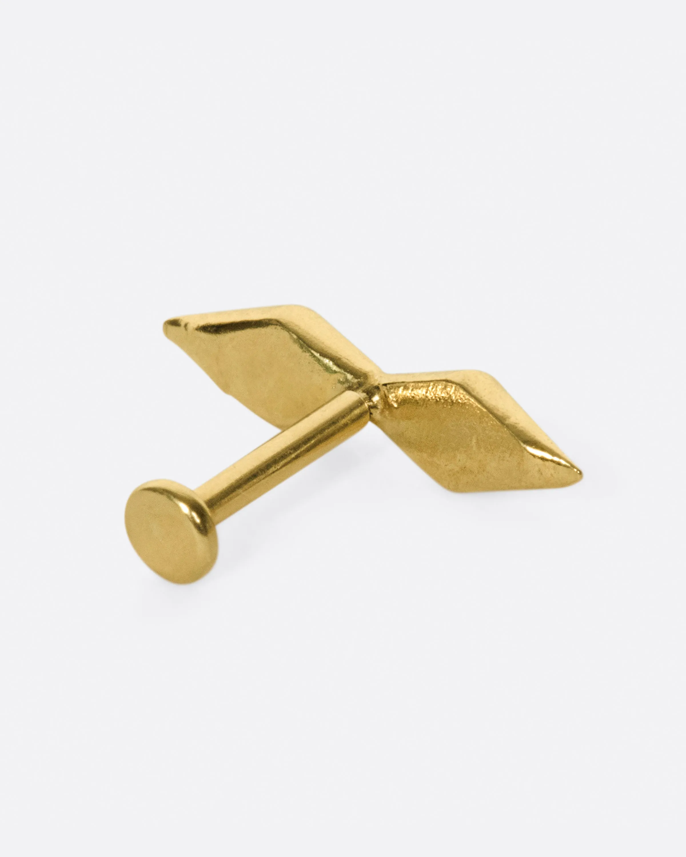 Double Onda Threadless Earring