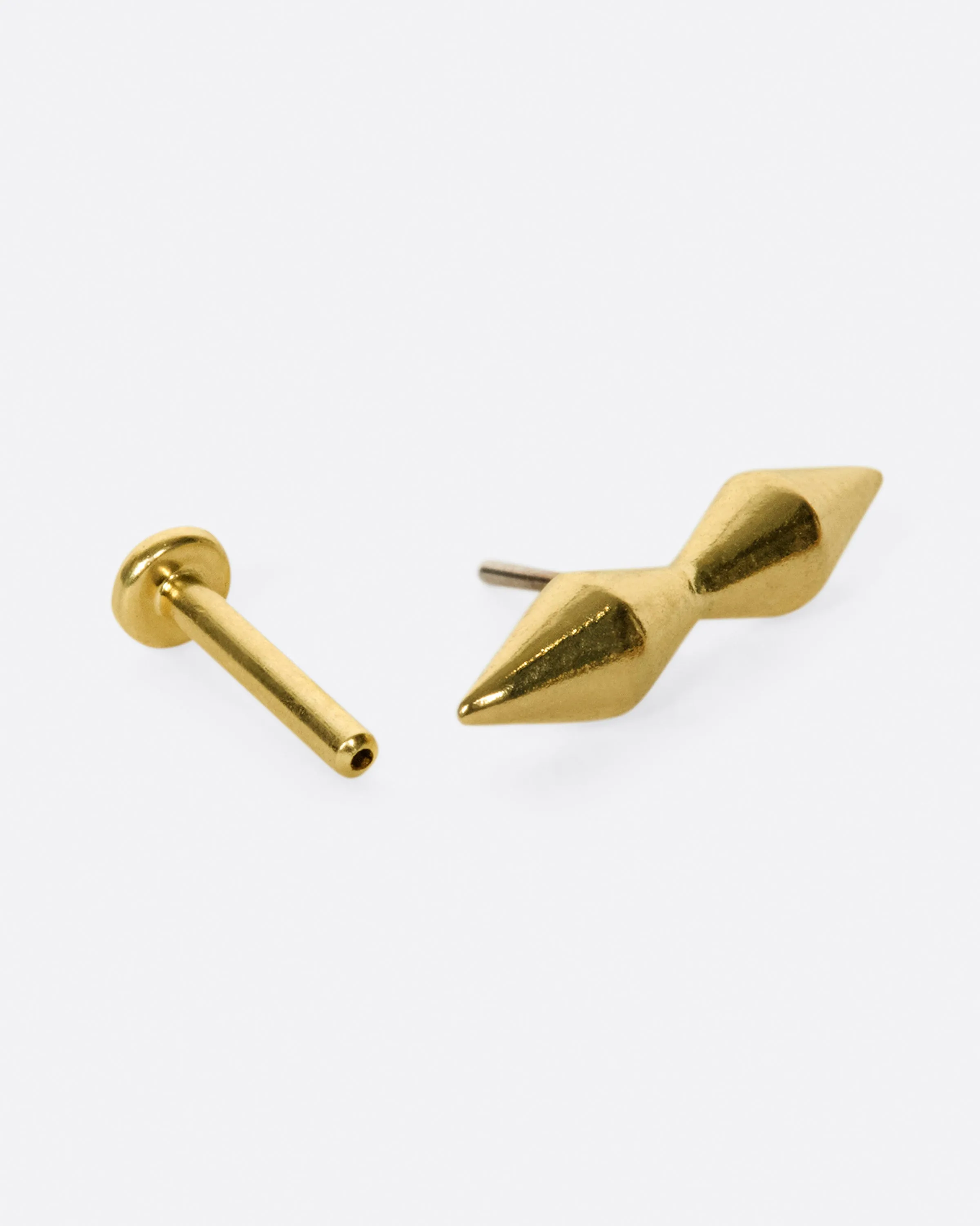 Double Onda Threadless Earring