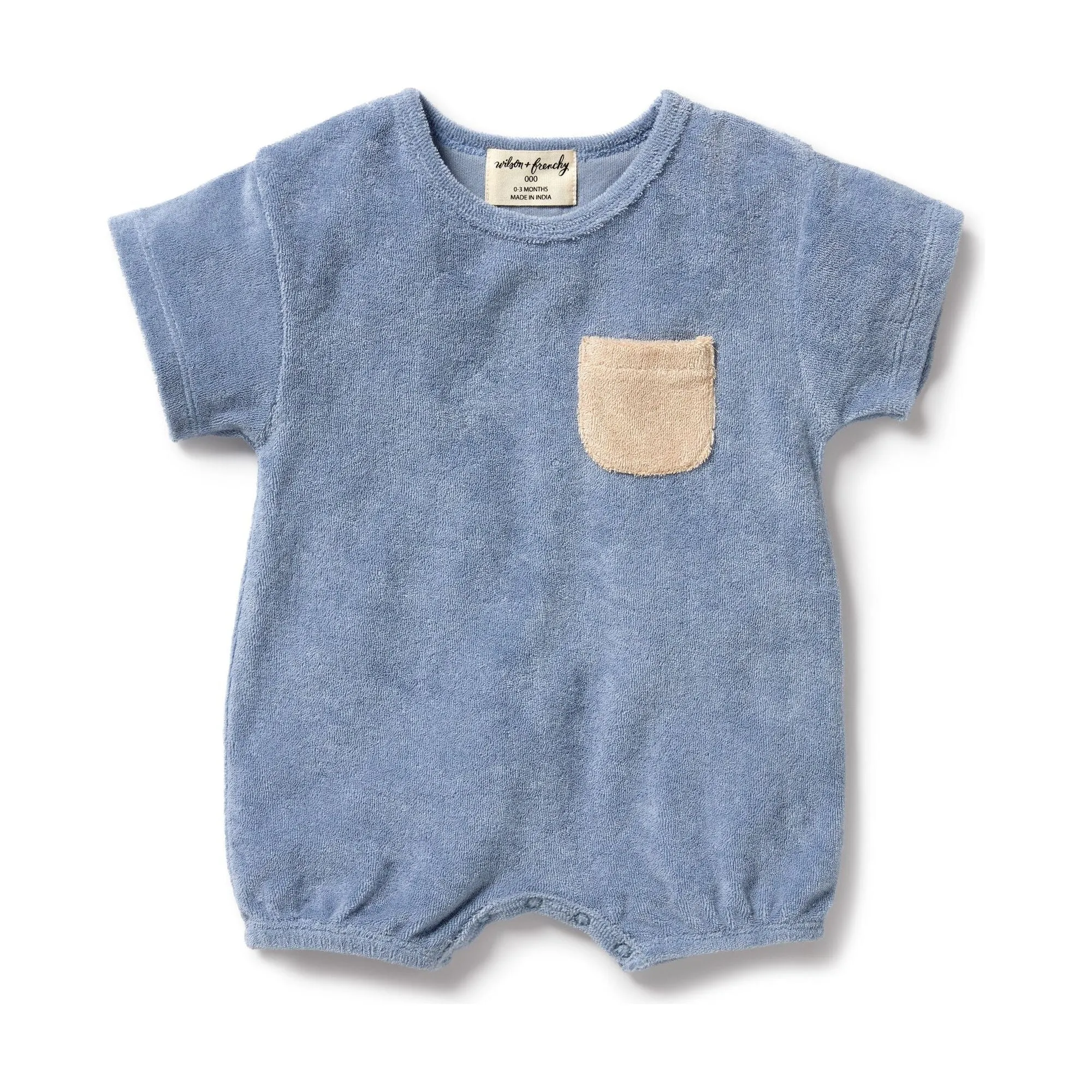 Dusty Blue Organic Terry Growsuit