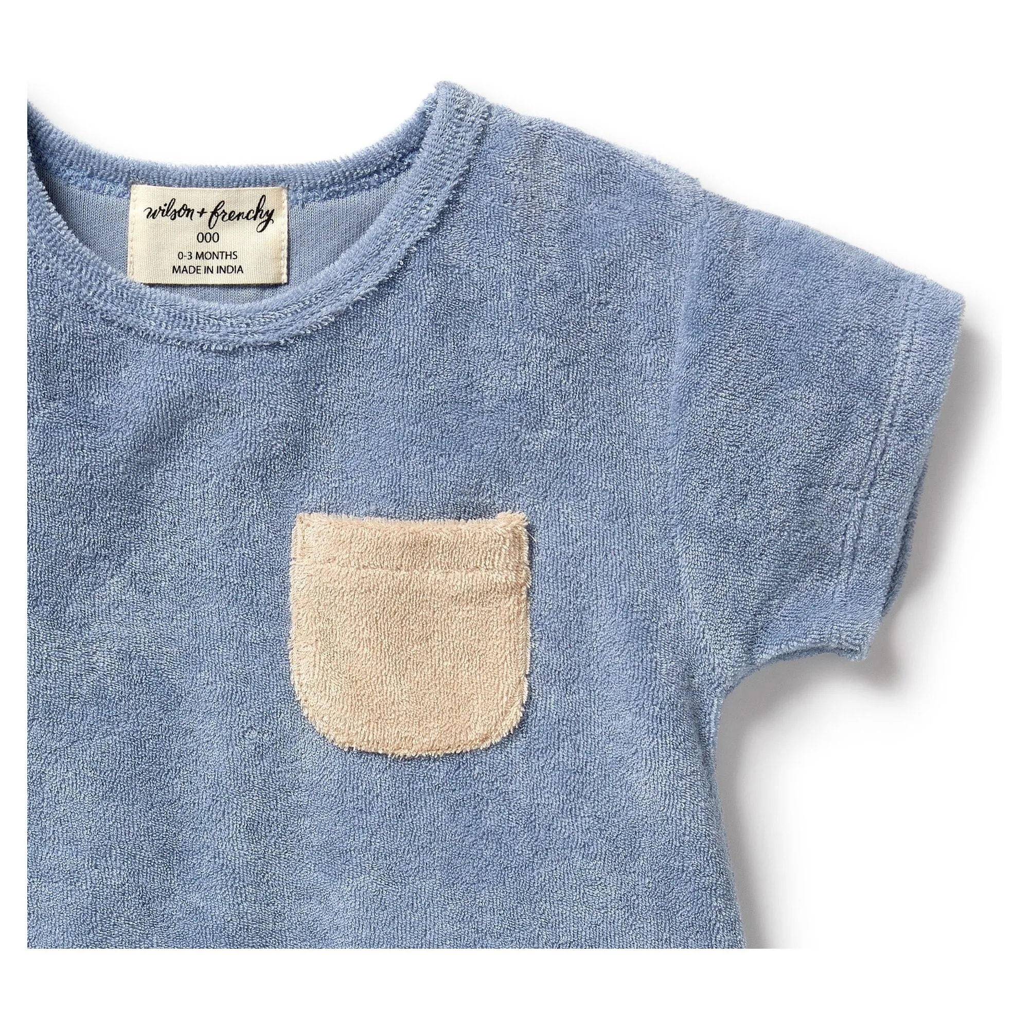 Dusty Blue Organic Terry Growsuit