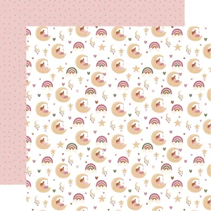 Echo Park - Special Delivery Baby Girl - 12x12 Single Sheet / Sleepy Baby Girl