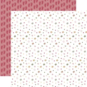 Echo Park - Special Delivery Baby Girl - 12x12 Single Sheet / Sweet Sky Stars