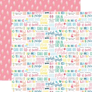 Echo Park - Sun Kissed - 12x12 Single Sheet / Summer Loving