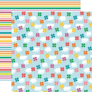 Echo Park - Sunny Days Ahead - 12x12 Single Sheet / Pinwheels and Clouds