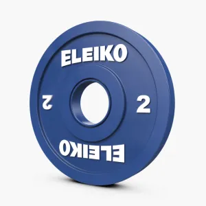 ELEIKO IWF WEIGHTLIFTING FRICTION GRIP COMPETITION PLATES
