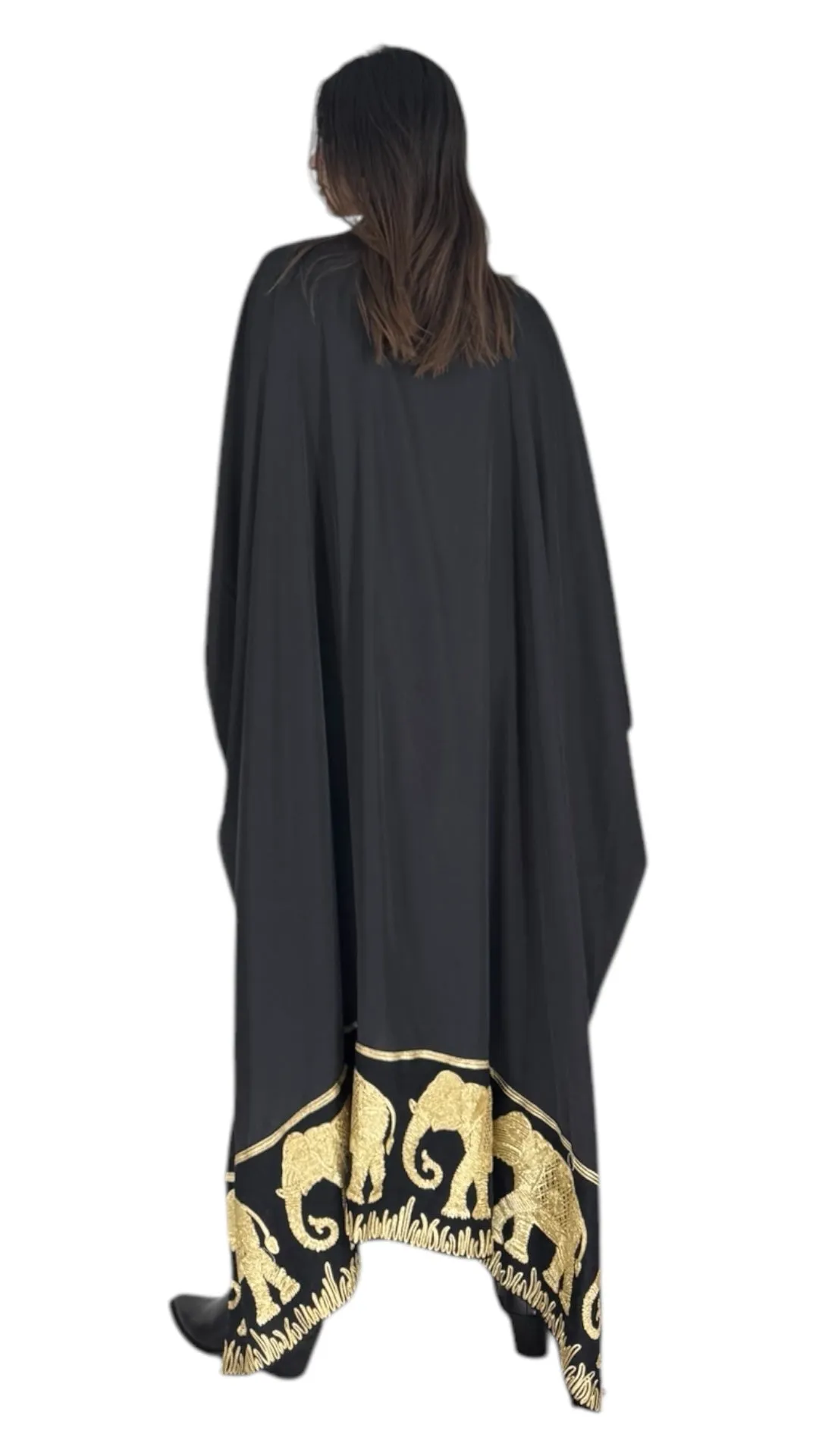 Elephant black abaya