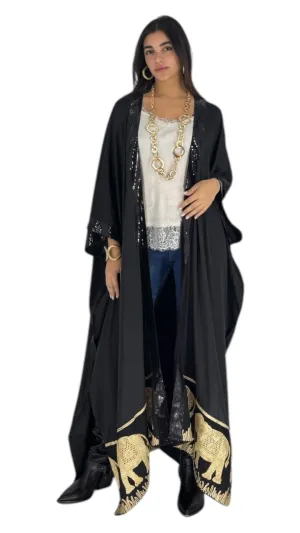 Elephant black abaya