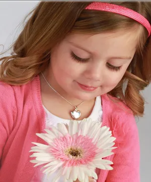 Embellished Heart Locket Necklace