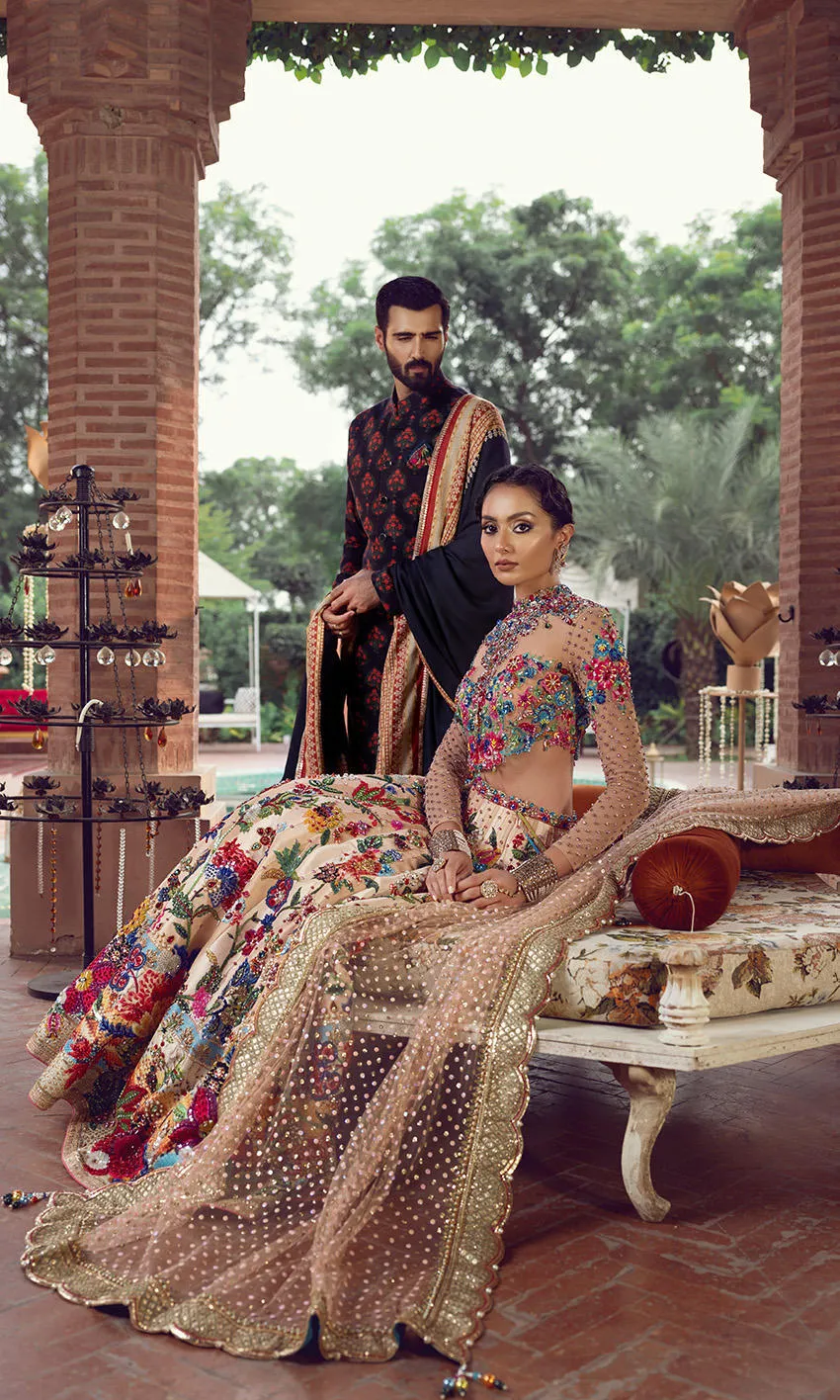 Embellished Indian Colourful Lehenga Choli #BN1153