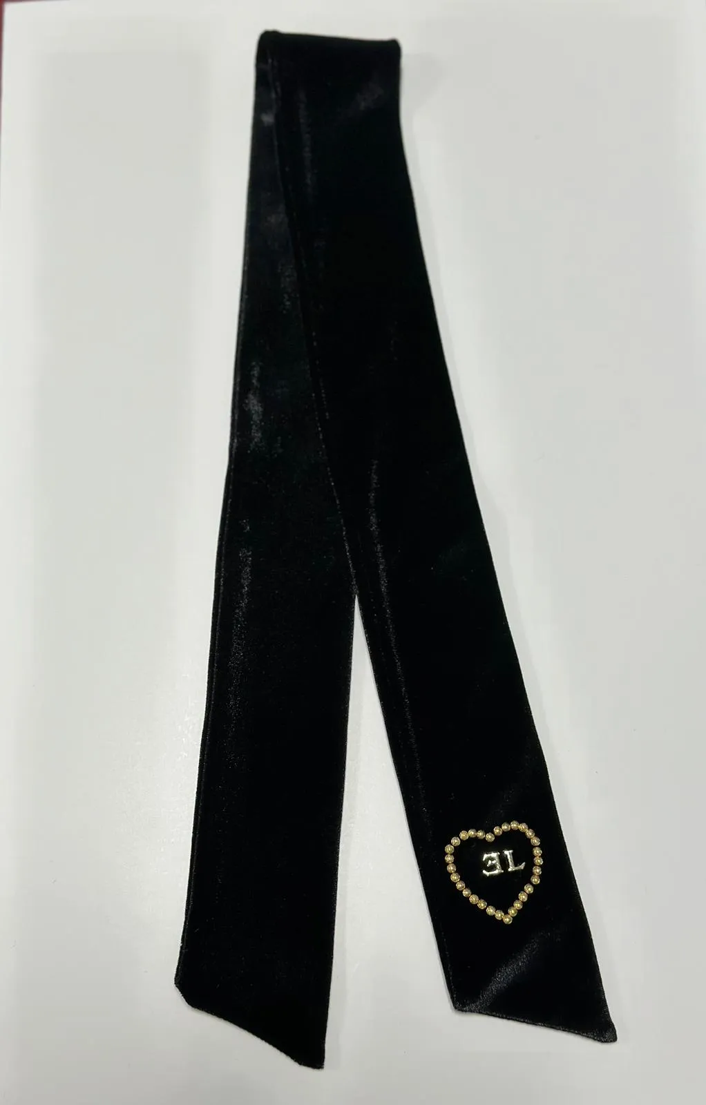 Embellished Pearl Ribbon -Black
