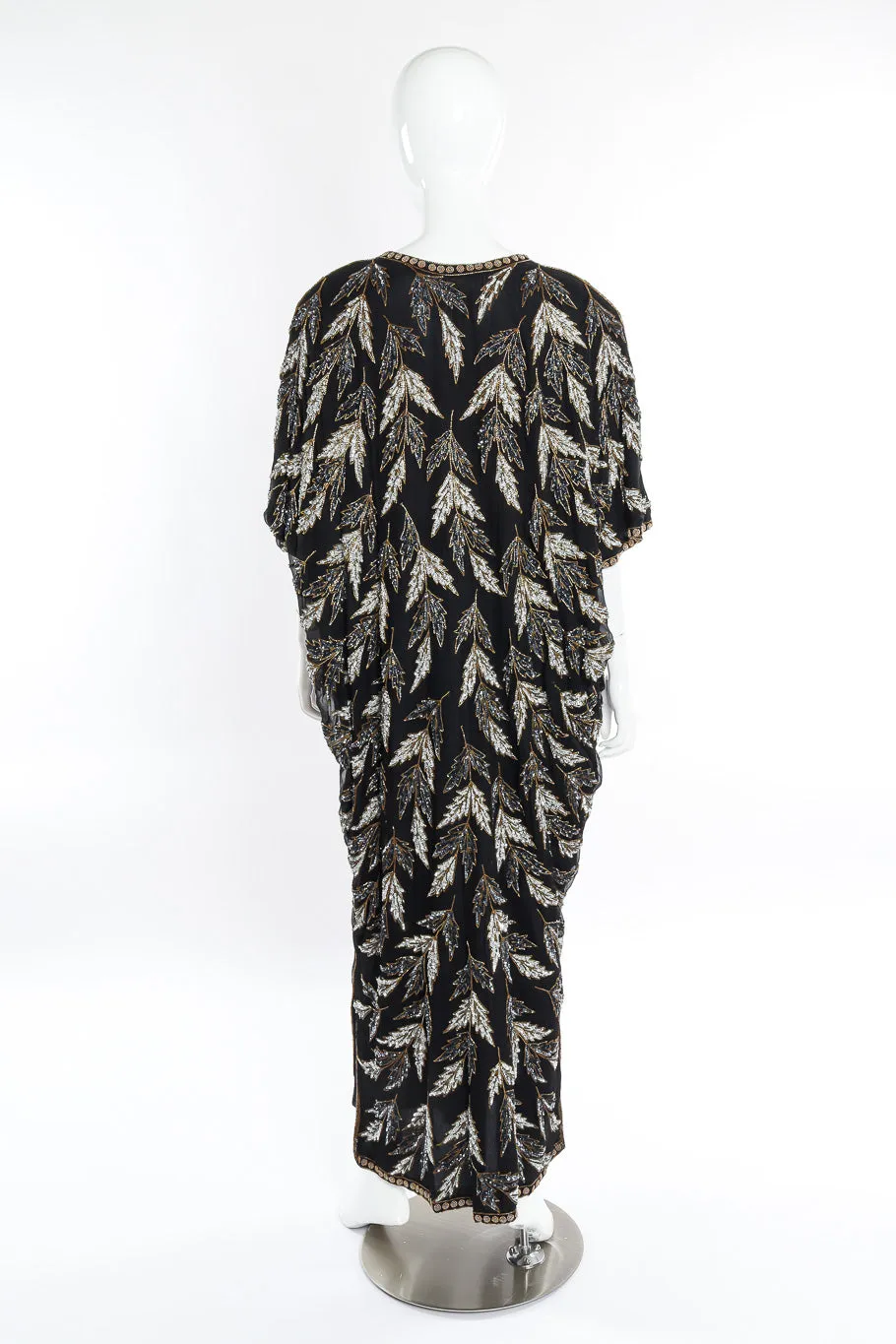 Embellished Silk Caftan