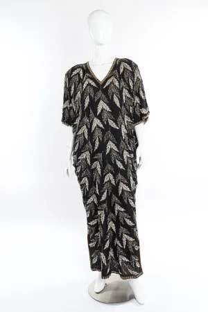 Embellished Silk Caftan