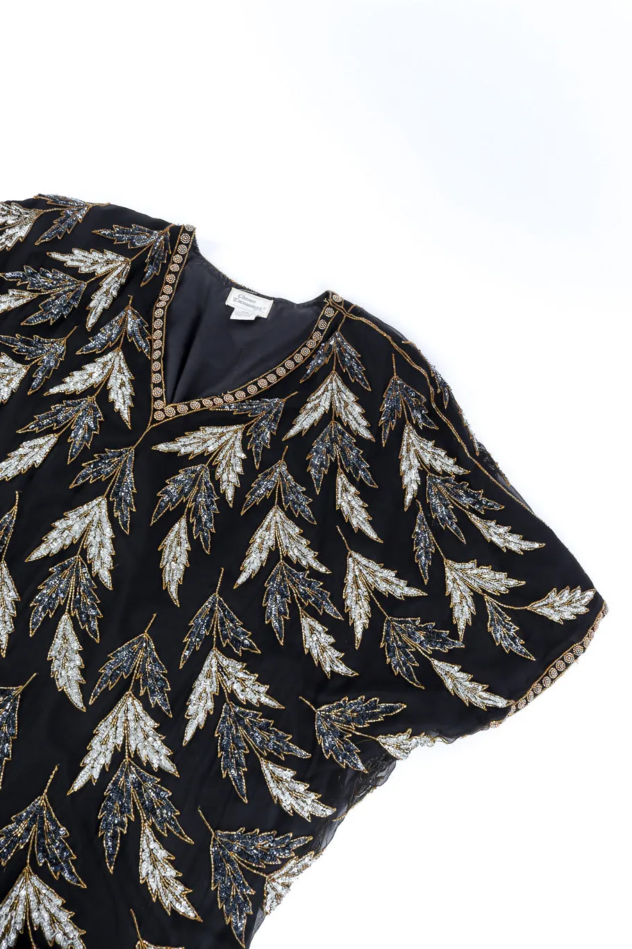 Embellished Silk Caftan