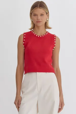 Esma Pearl Adorned Sweater