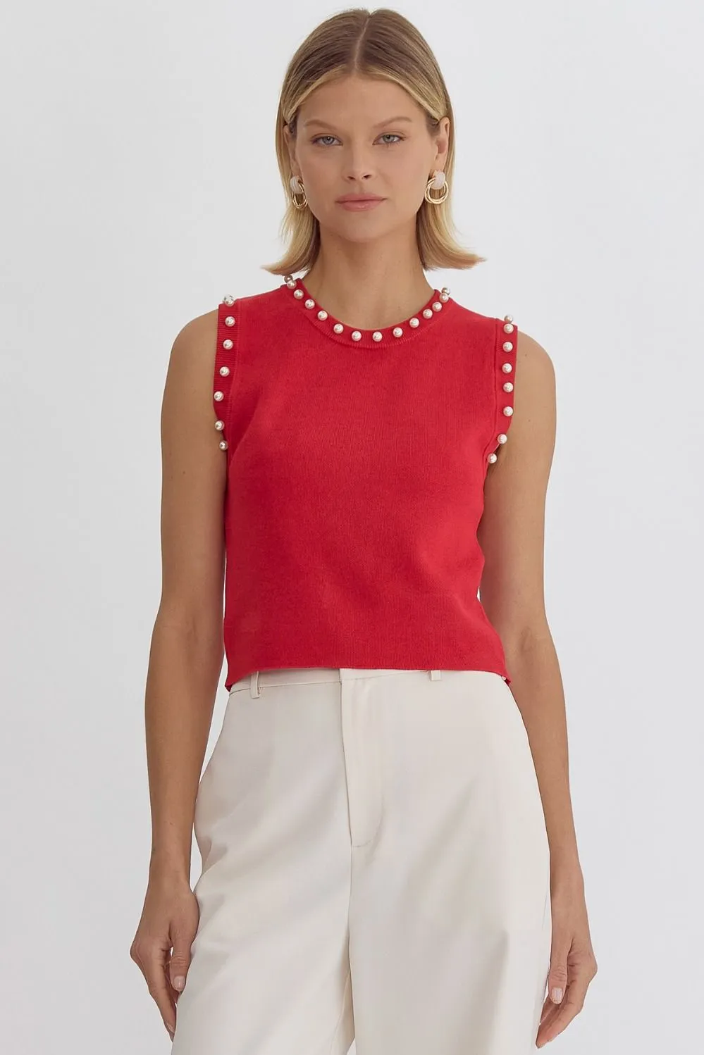 Esma Pearl Adorned Sweater