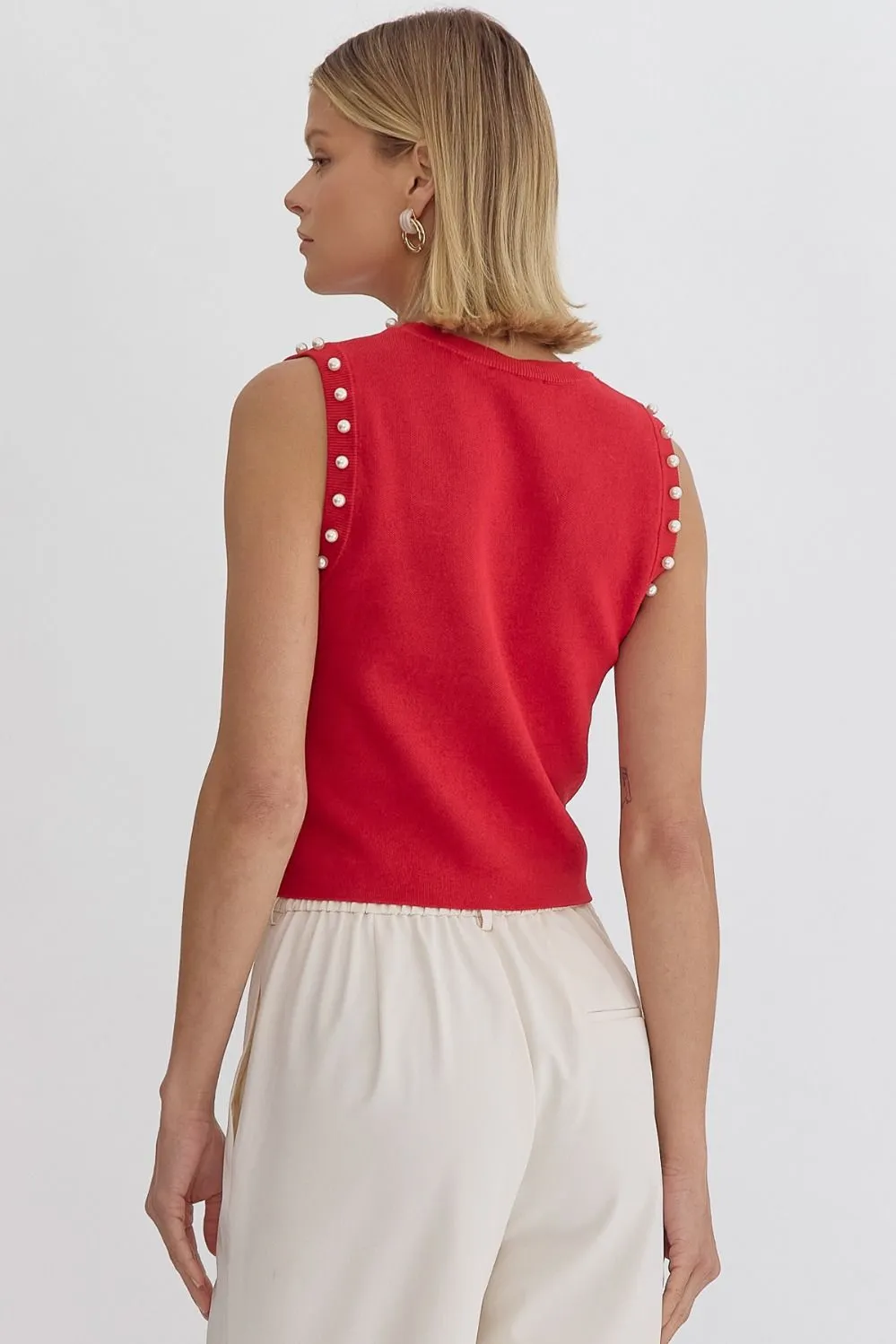 Esma Pearl Adorned Sweater