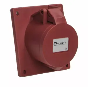 Europa IPSA325N IP44 Socket Angled Panel Mount 415V 3P N E 32A 6H