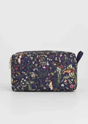 Fable England Wolf Garden Travel Pouch Navy