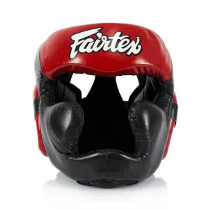 Fairtex HG13 Full Coverage Headguard Black/Red