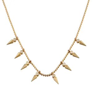 Fairy Dust Diamond Dagger Necklace