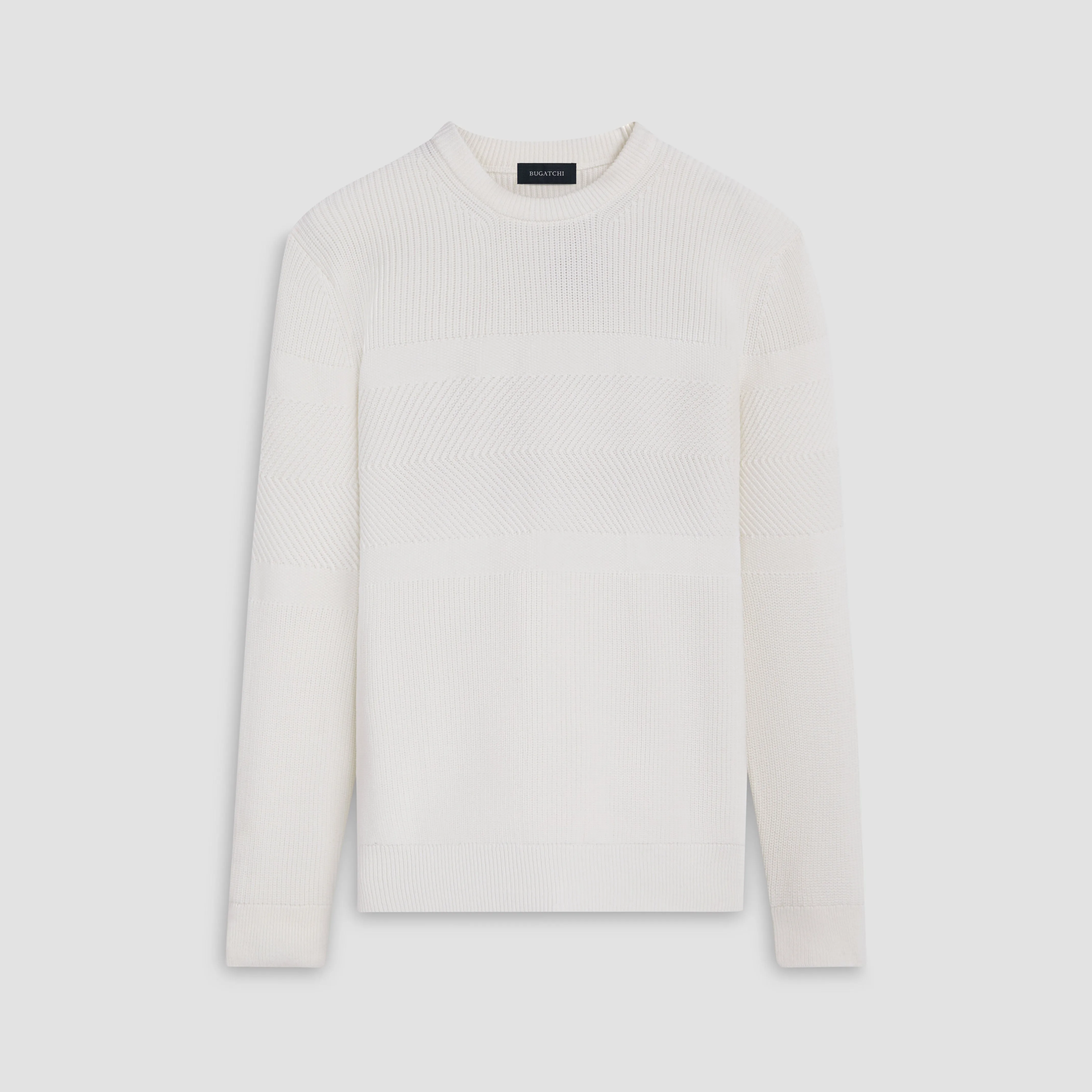 Fisherman Stitch Crew Neck Sweater